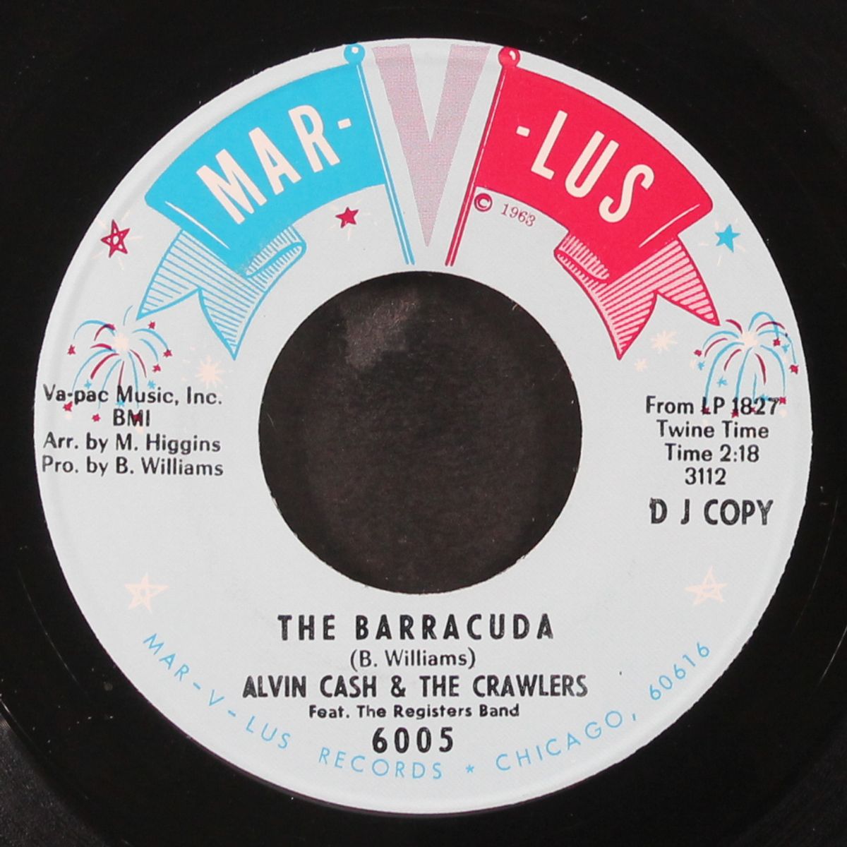the barracuda / do it one more time by ALVIN CASH & CRAWLERS