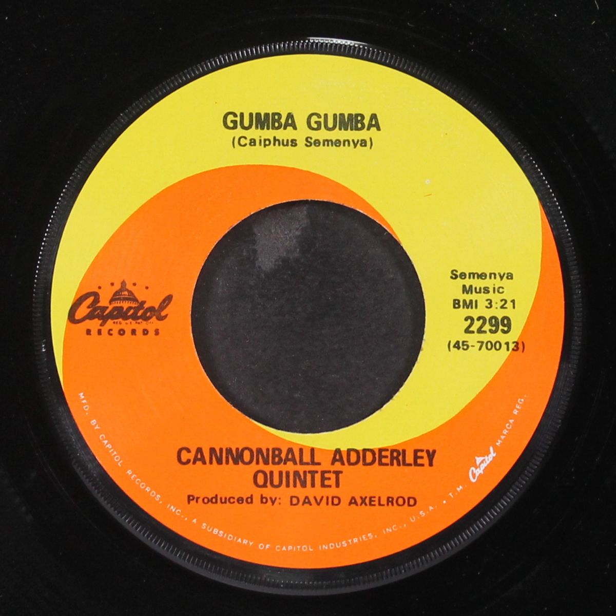 hamba nami / gumba gumba by CANNONBALL ADDERLEY