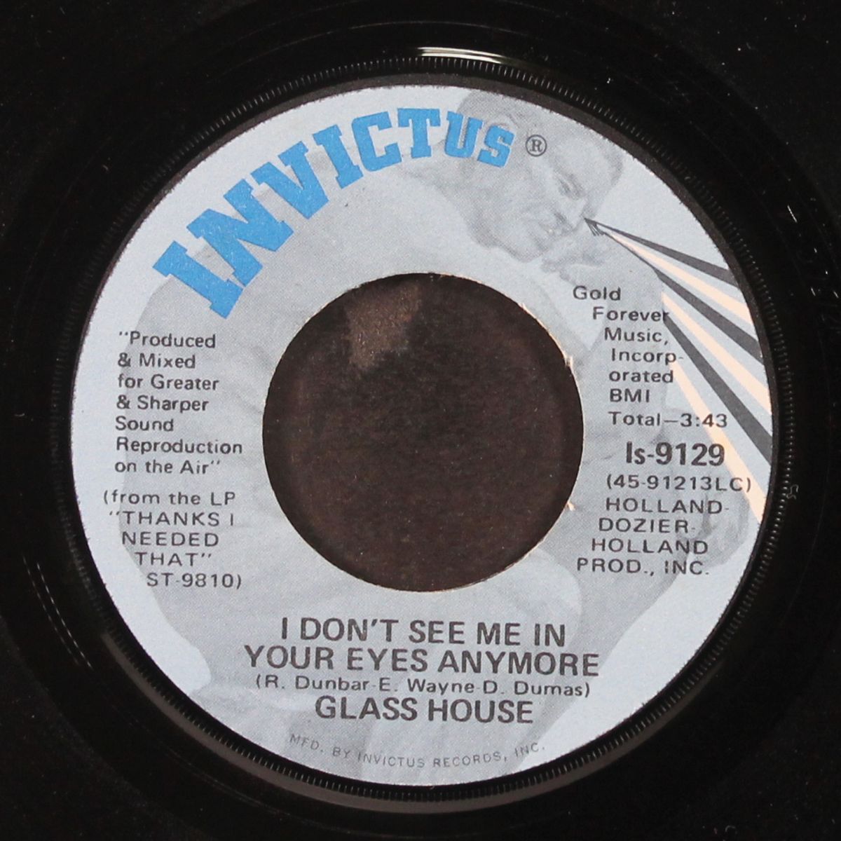 thanks i needed that / i don't see me in your eyes anymore by GLASS HOUSE