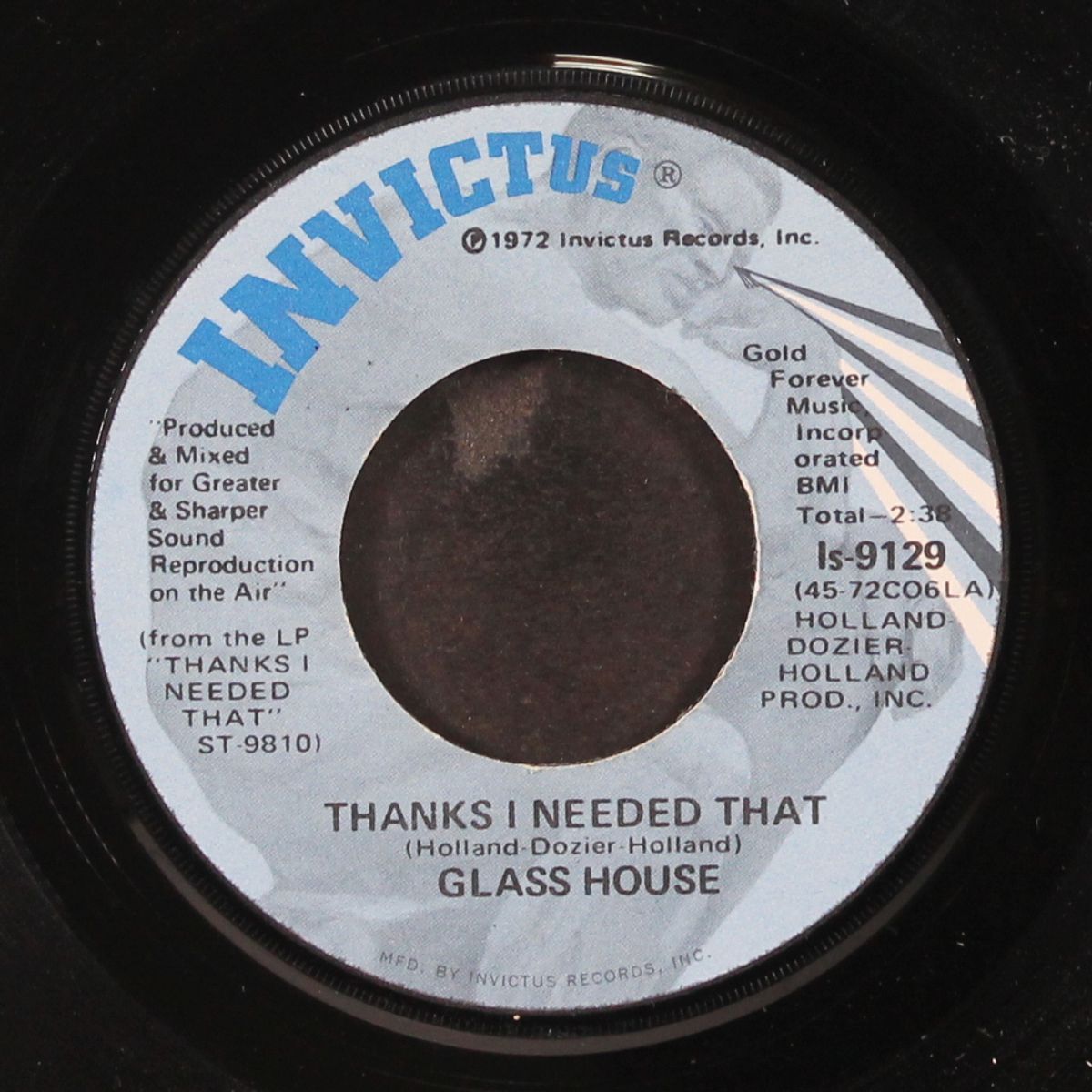 thanks i needed that / i don't see me in your eyes anymore by GLASS HOUSE