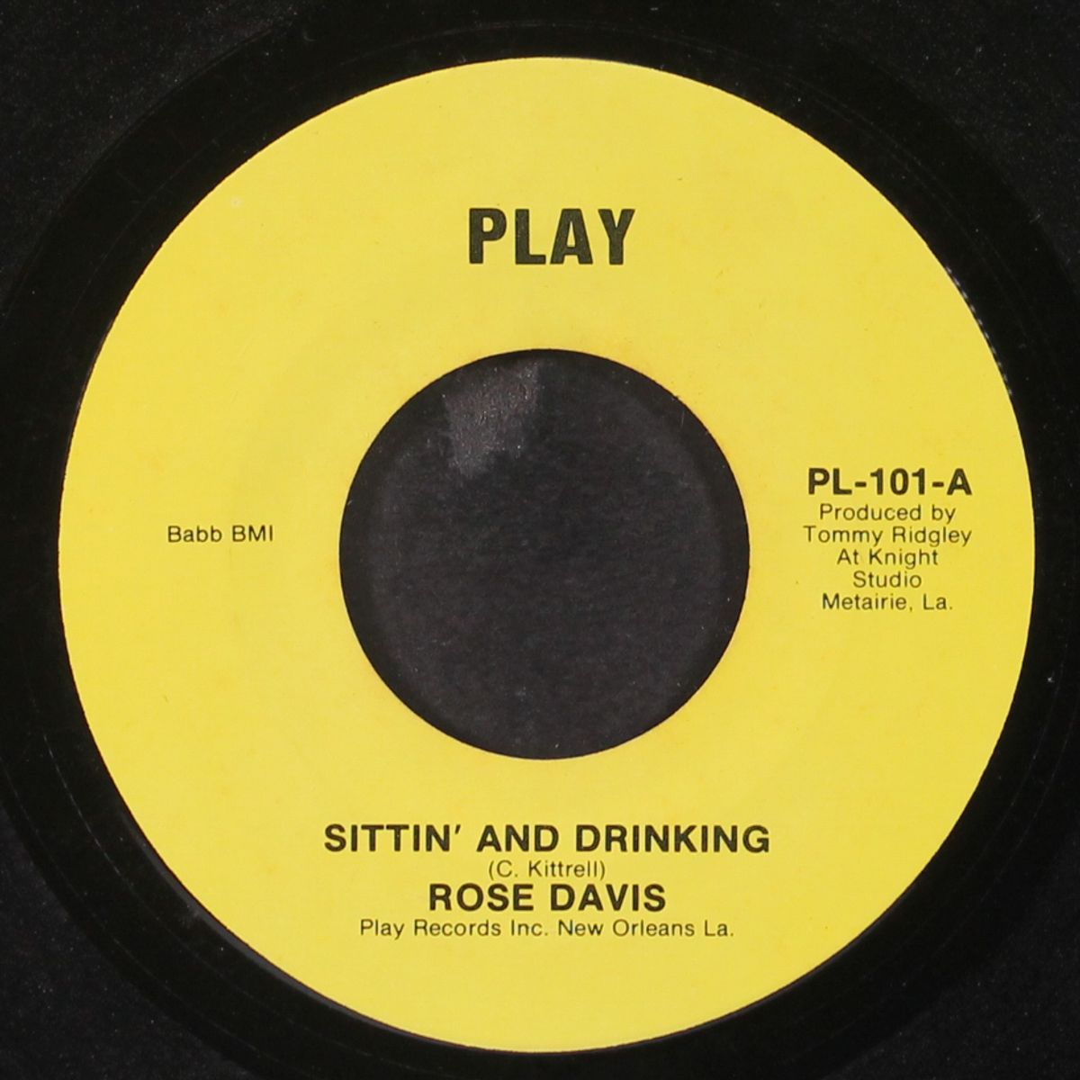sittin' and drinking / yes i've been crying by ROSE DAVIS