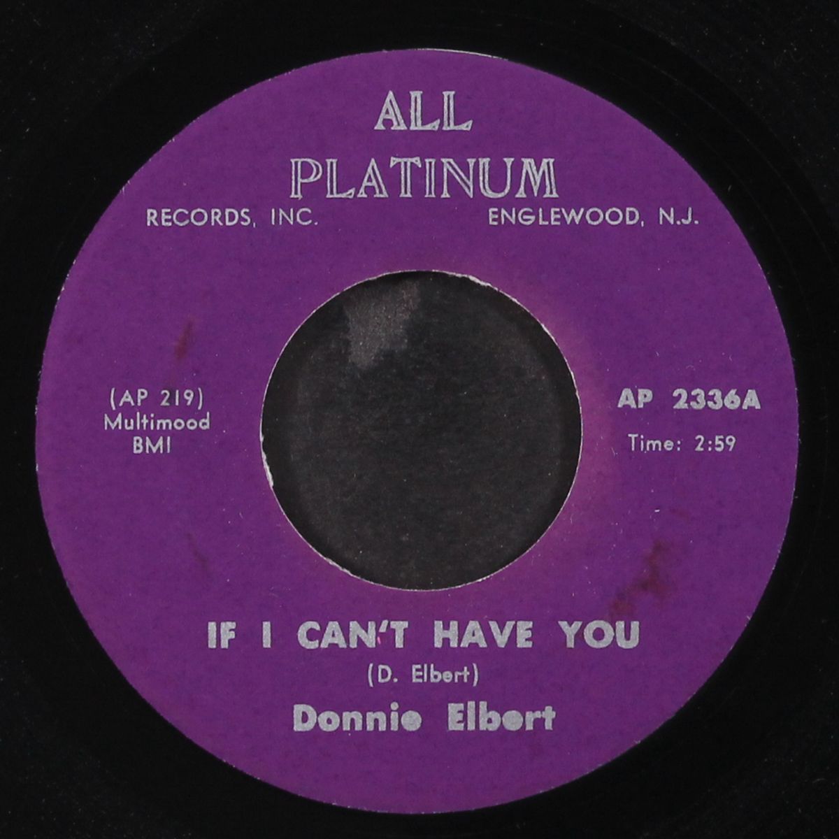if i can't have you / can't get over losing you by DONNIE ELBERT
