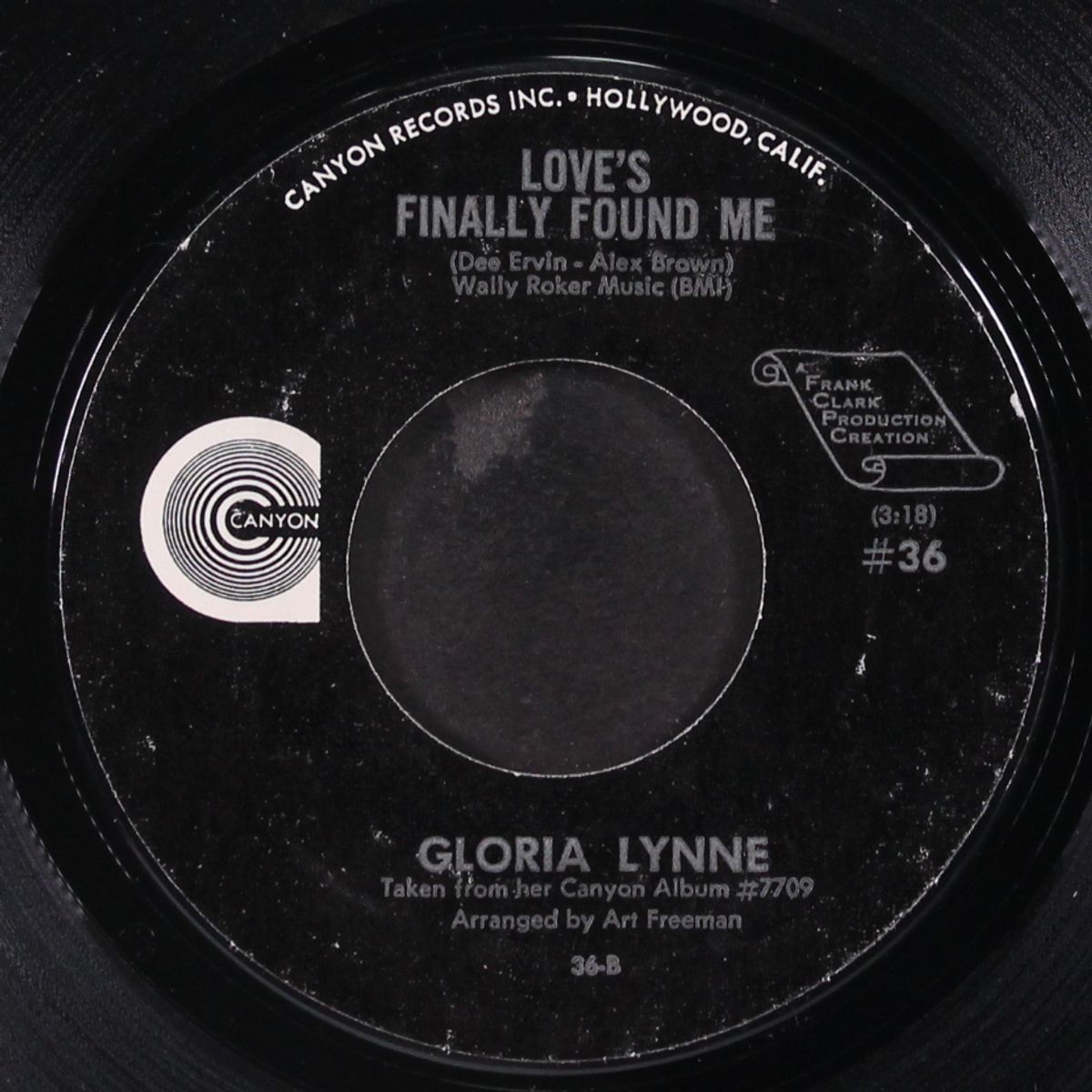 if you don't get it yourself / love's finally found me by GLORIA LYNNE