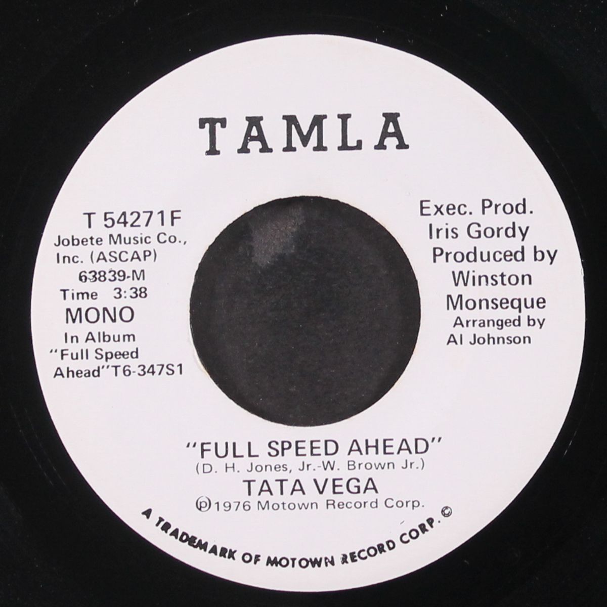 full speed ahead / mono by TATA VEGA
