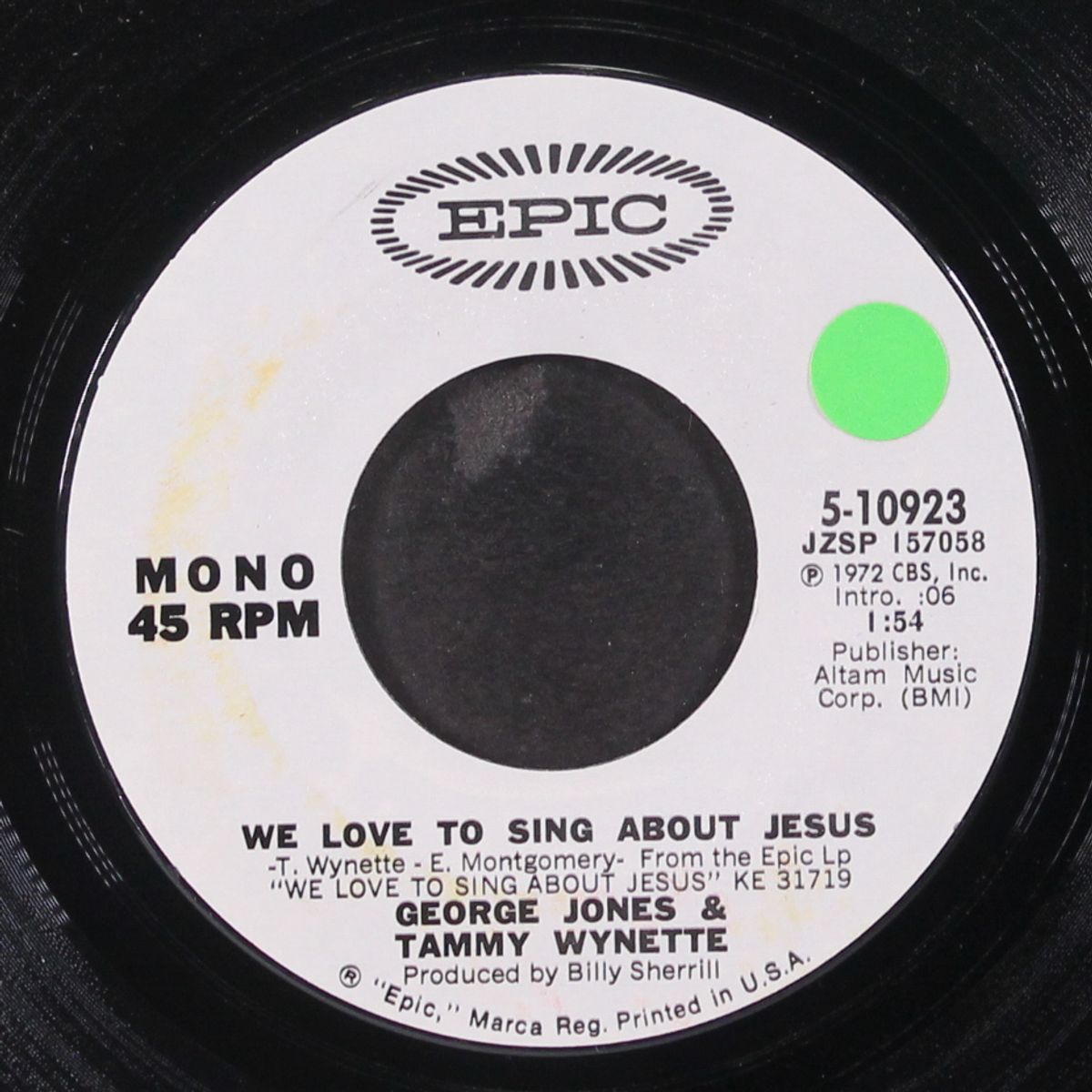 old fashioned singing / we love to sing about jesus by GEORGE JONES & TAMMY WYNETTE