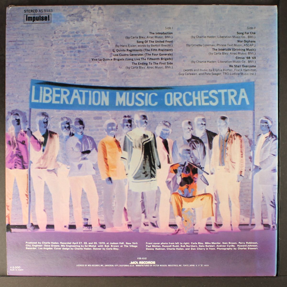 liberation music orchestra by CHARLIE HADEN