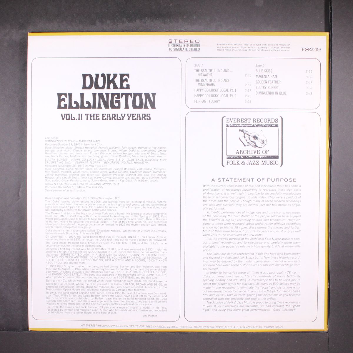 early years vol 2 by DUKE ELLINGTON