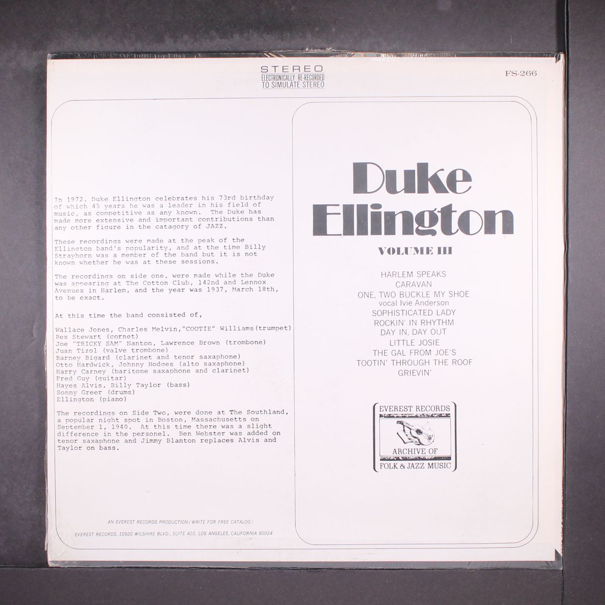 duke ellington vol 3 by DUKE ELLINGTON