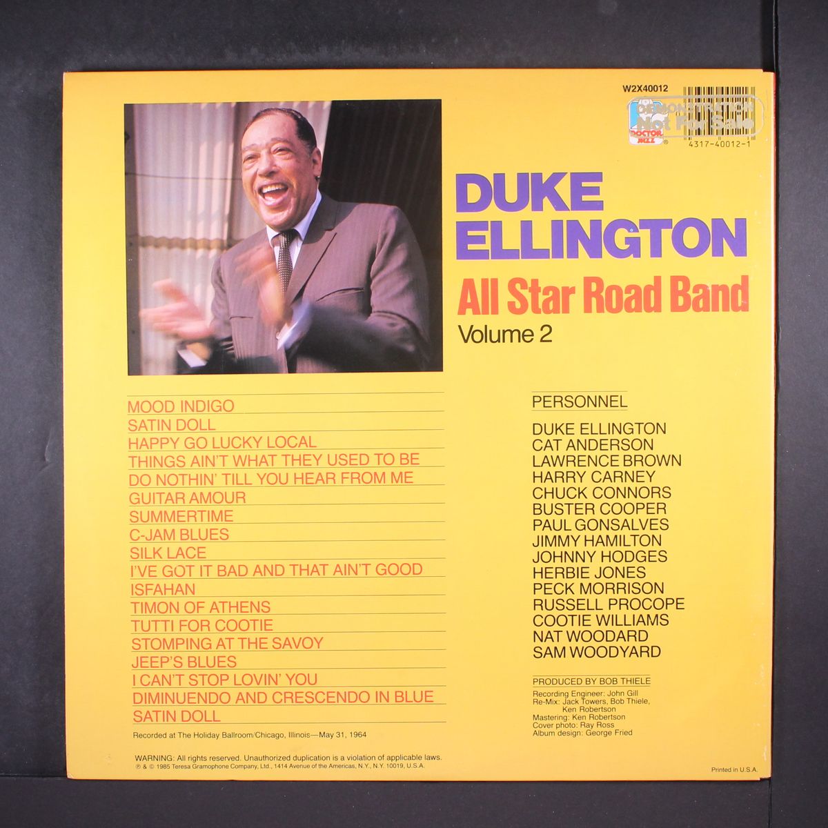 all star road band vol 2 by DUKE ELLINGTON
