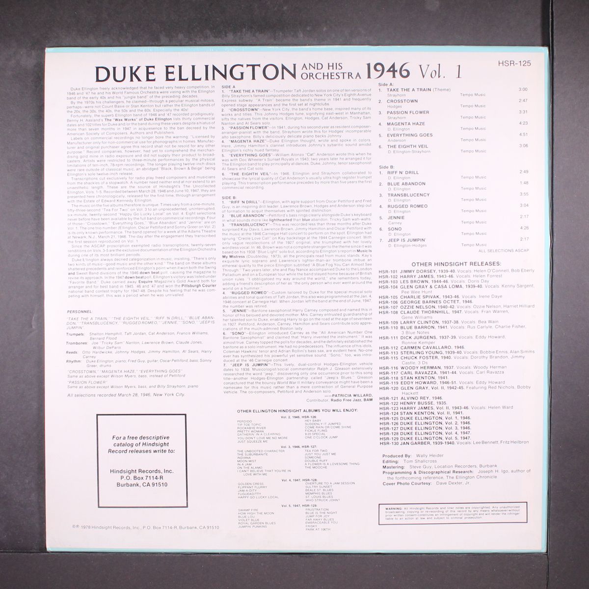 the uncollected, vol. 1 by DUKE ELLINGTON