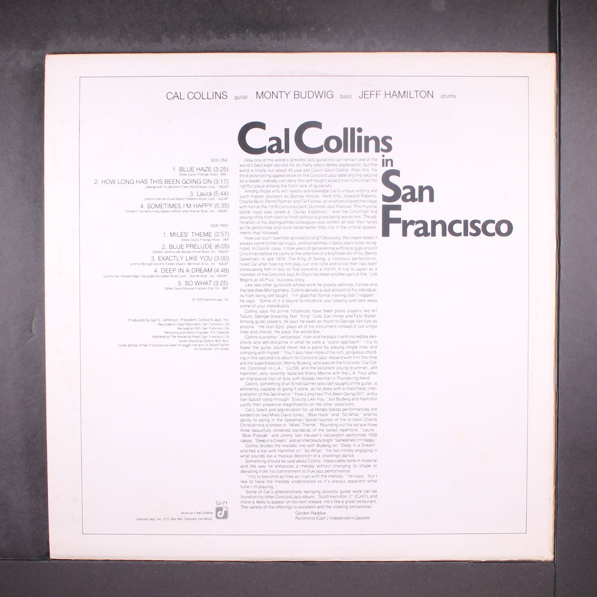 in san francisco by CAL COLLINS