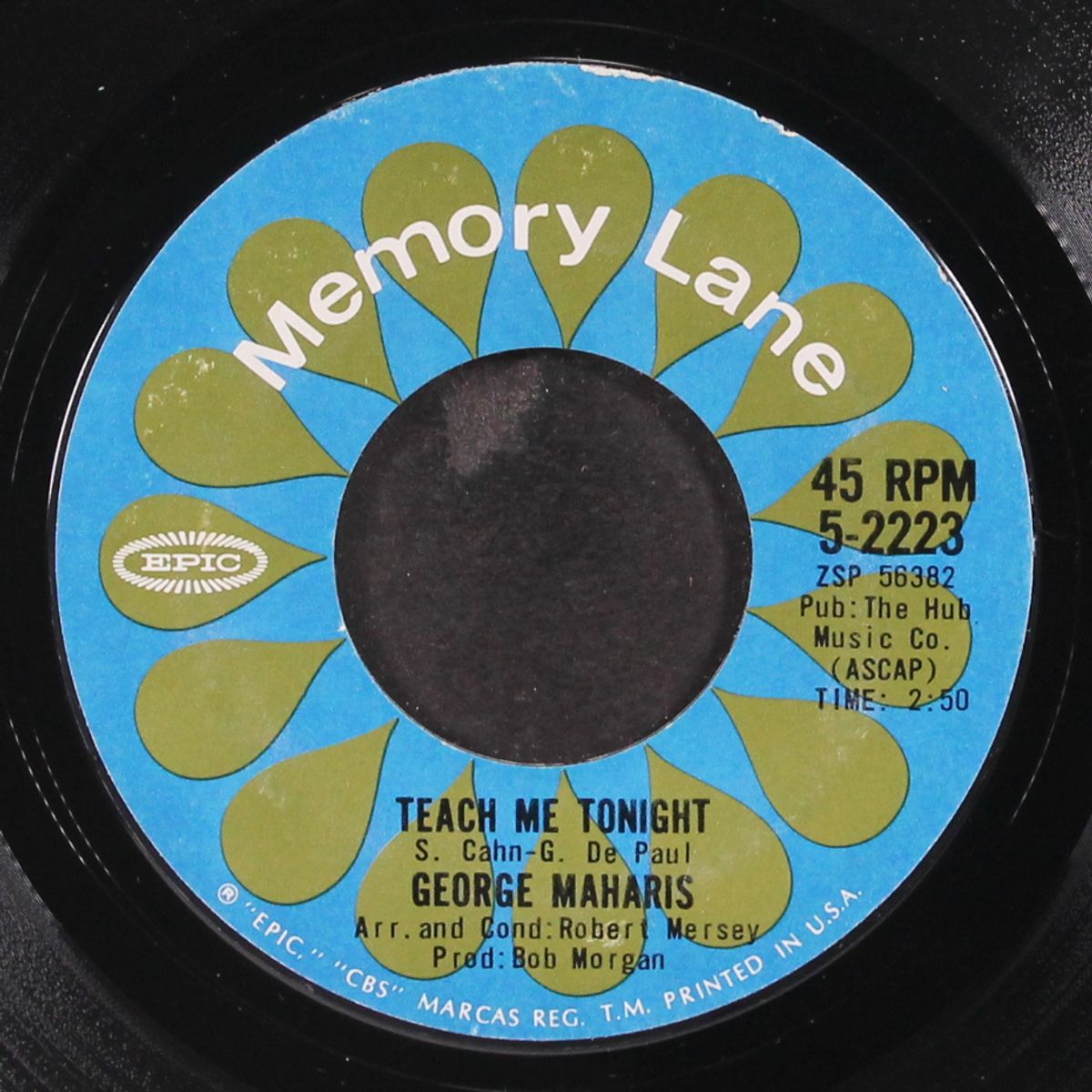 teach me tonight / baby has gone bye bye by GEORGE MAHARIS