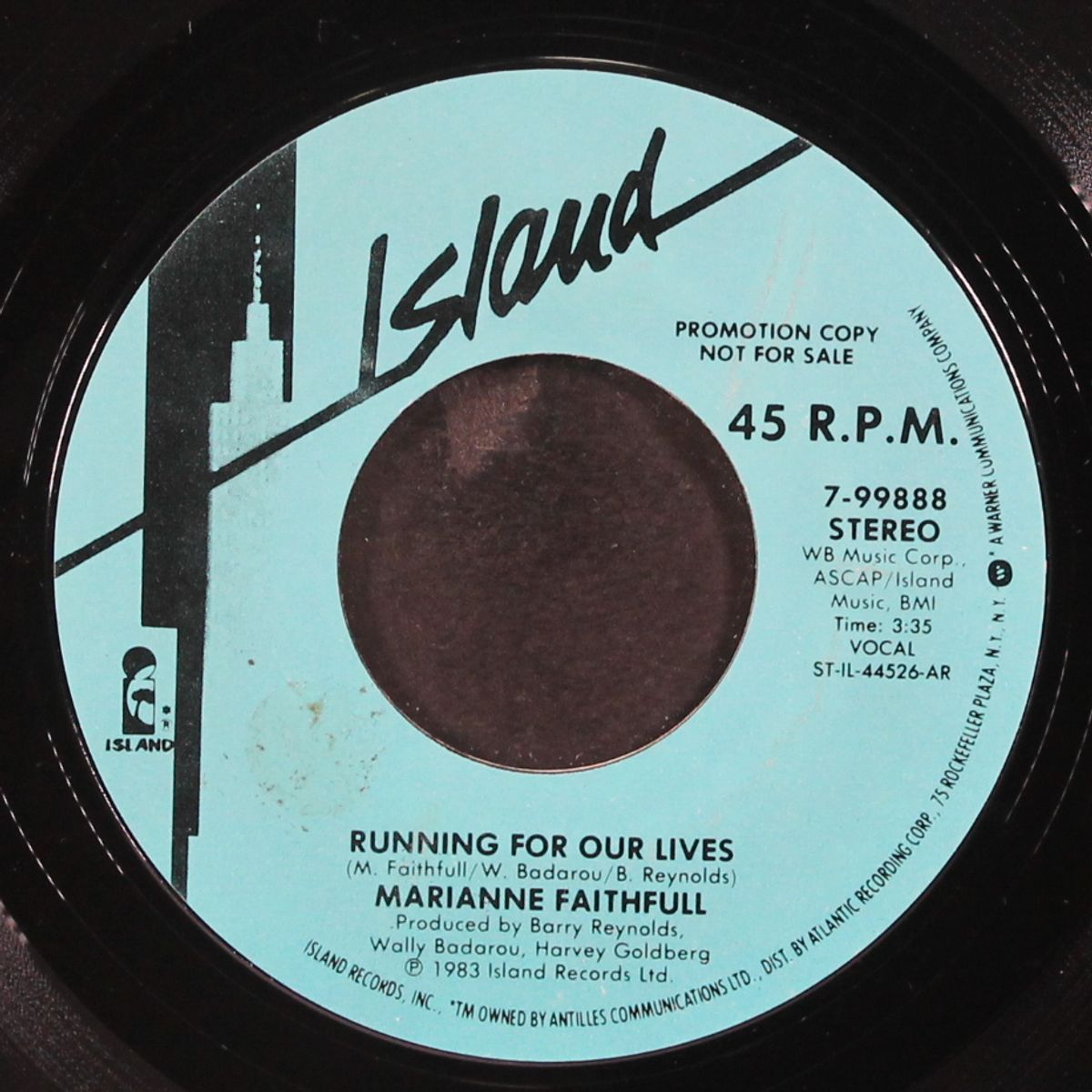 running for our lives / same by MARIANNE FAITHFULL