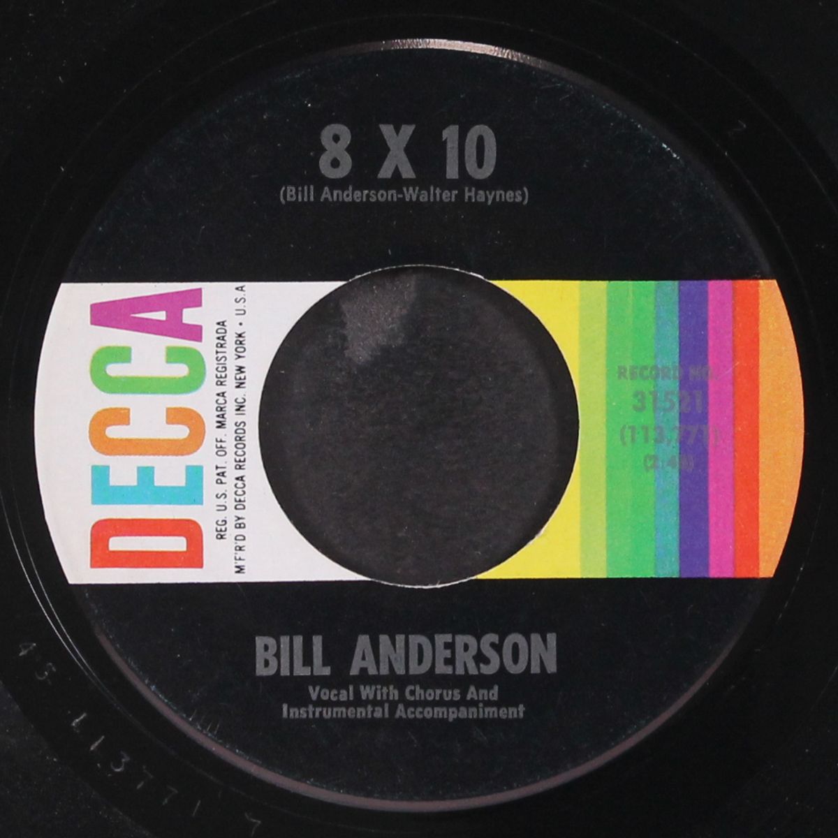 8 x 10 by BILL ANDERSON