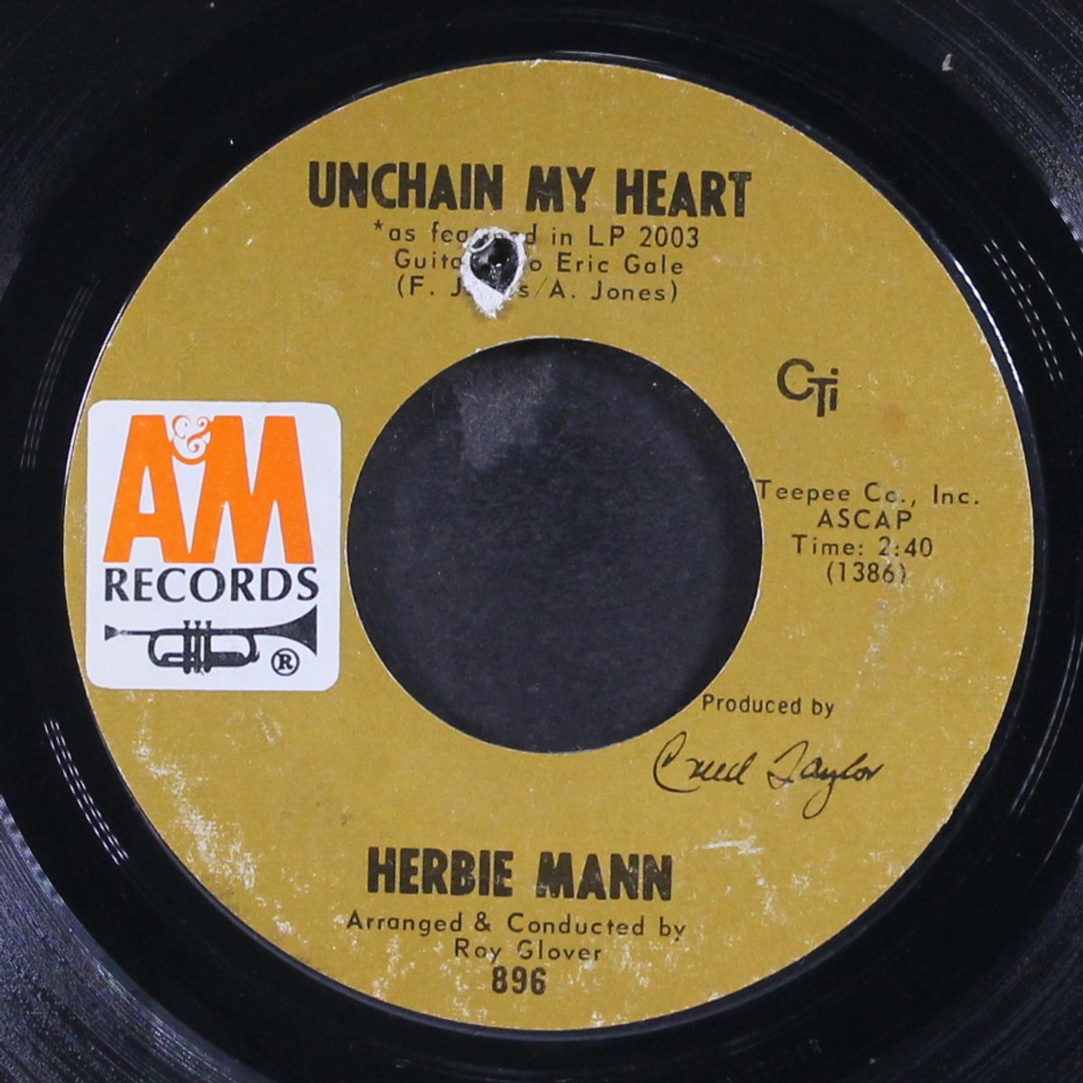 unchain my heart / glory of love by HERBIE MANN