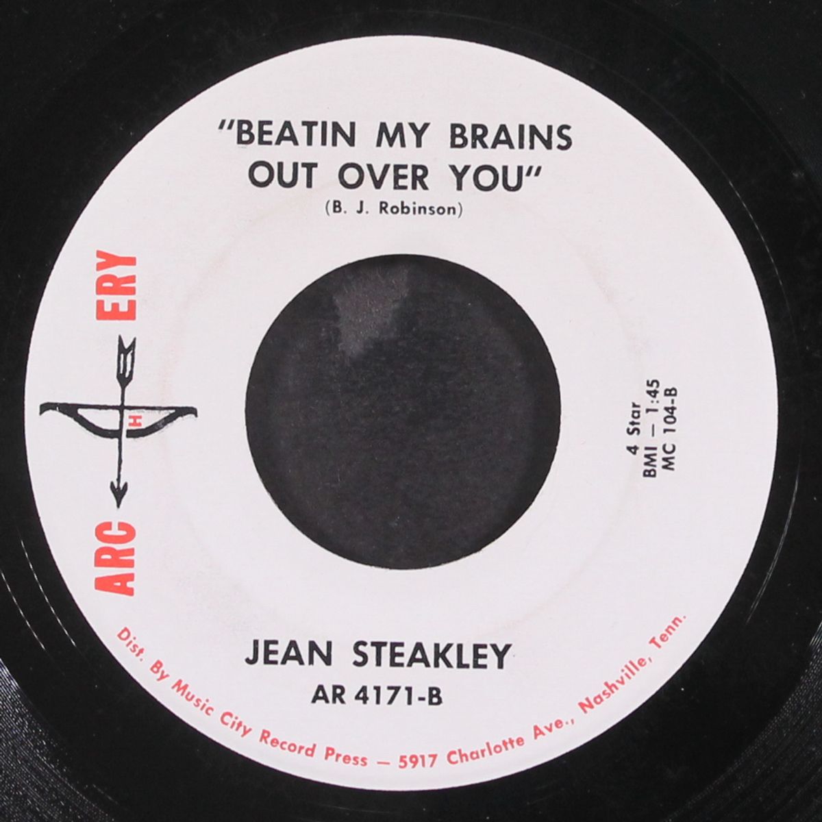 farewell to jackie / beatin my brains out over you by JEAN STEAKLEY