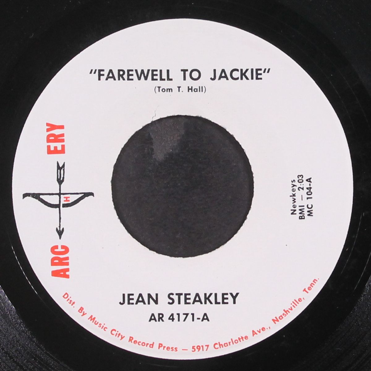 farewell to jackie / beatin my brains out over you by JEAN STEAKLEY