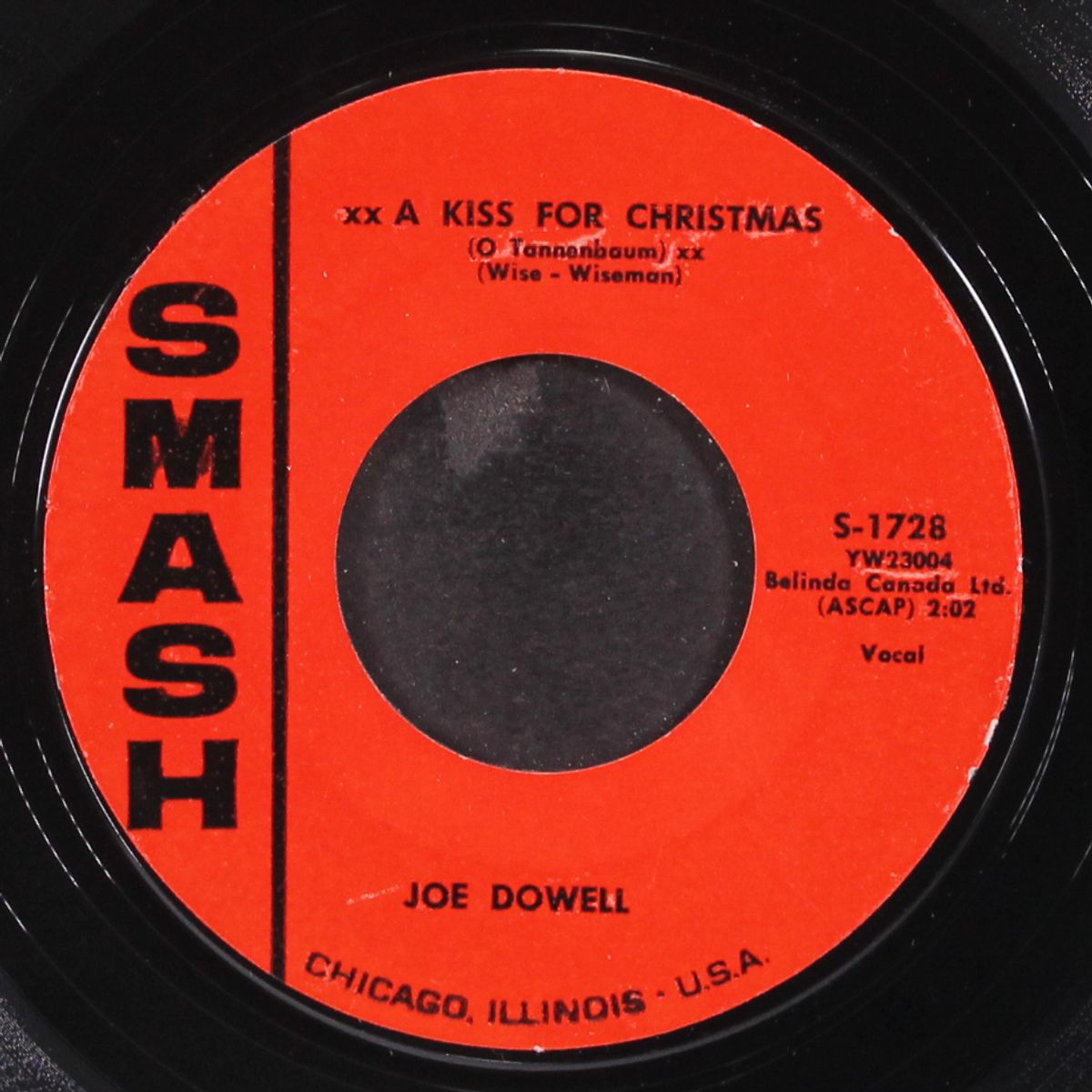 who's spending xmas with you / a kiss for christmas by JOE DOWELL