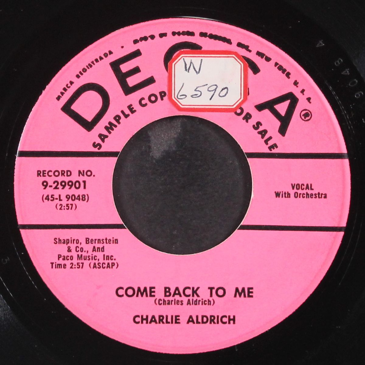 i saw my old flame last night by CHARLIE ALDRICH