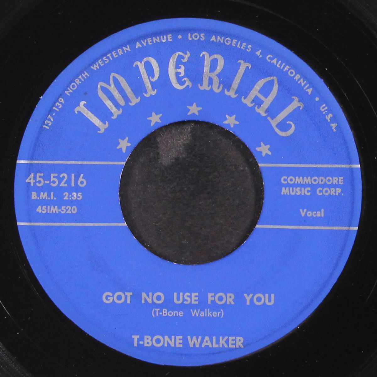got no use for you / blue mood by T-BONE WALKER
