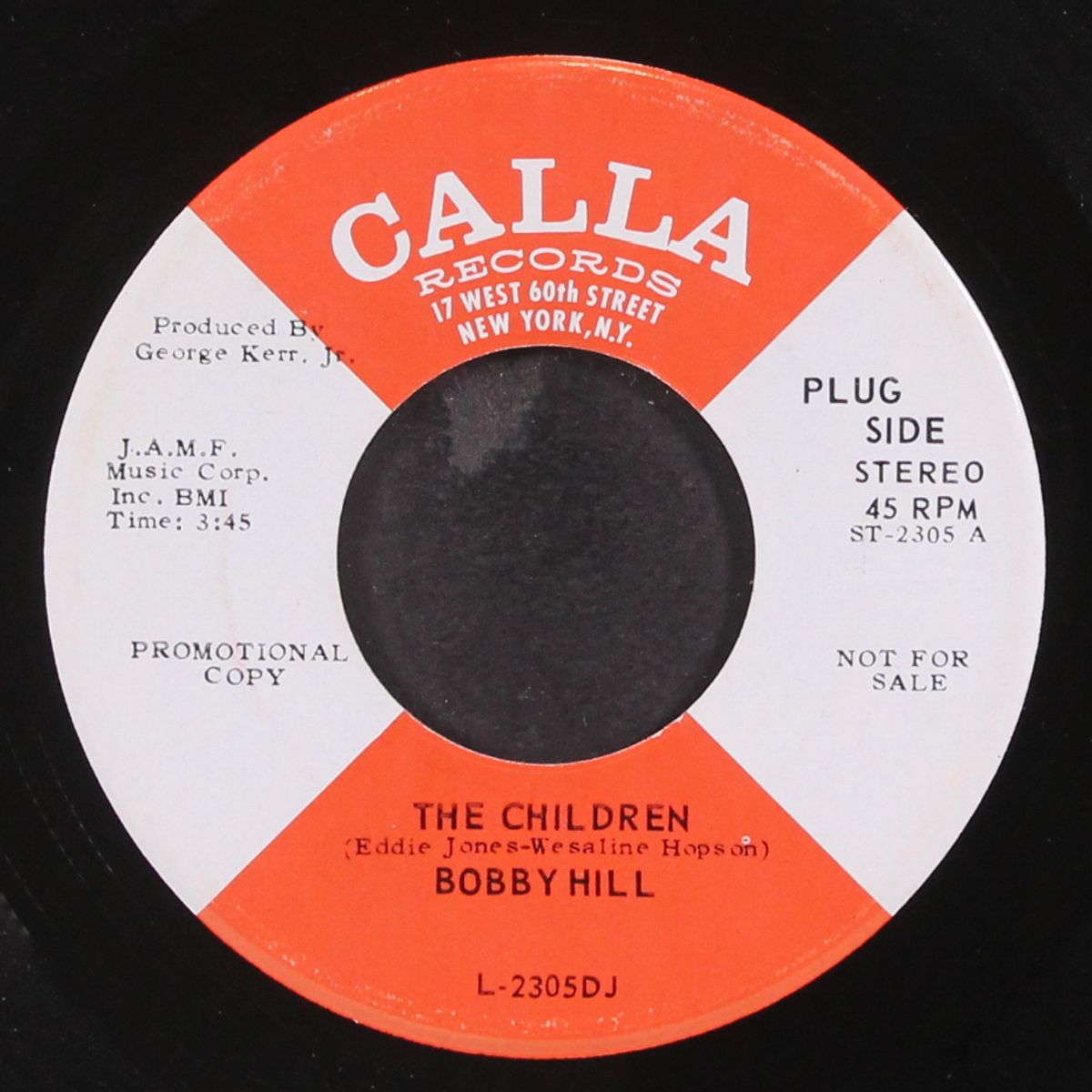the children / i wanna be with you by BOBBY HILL