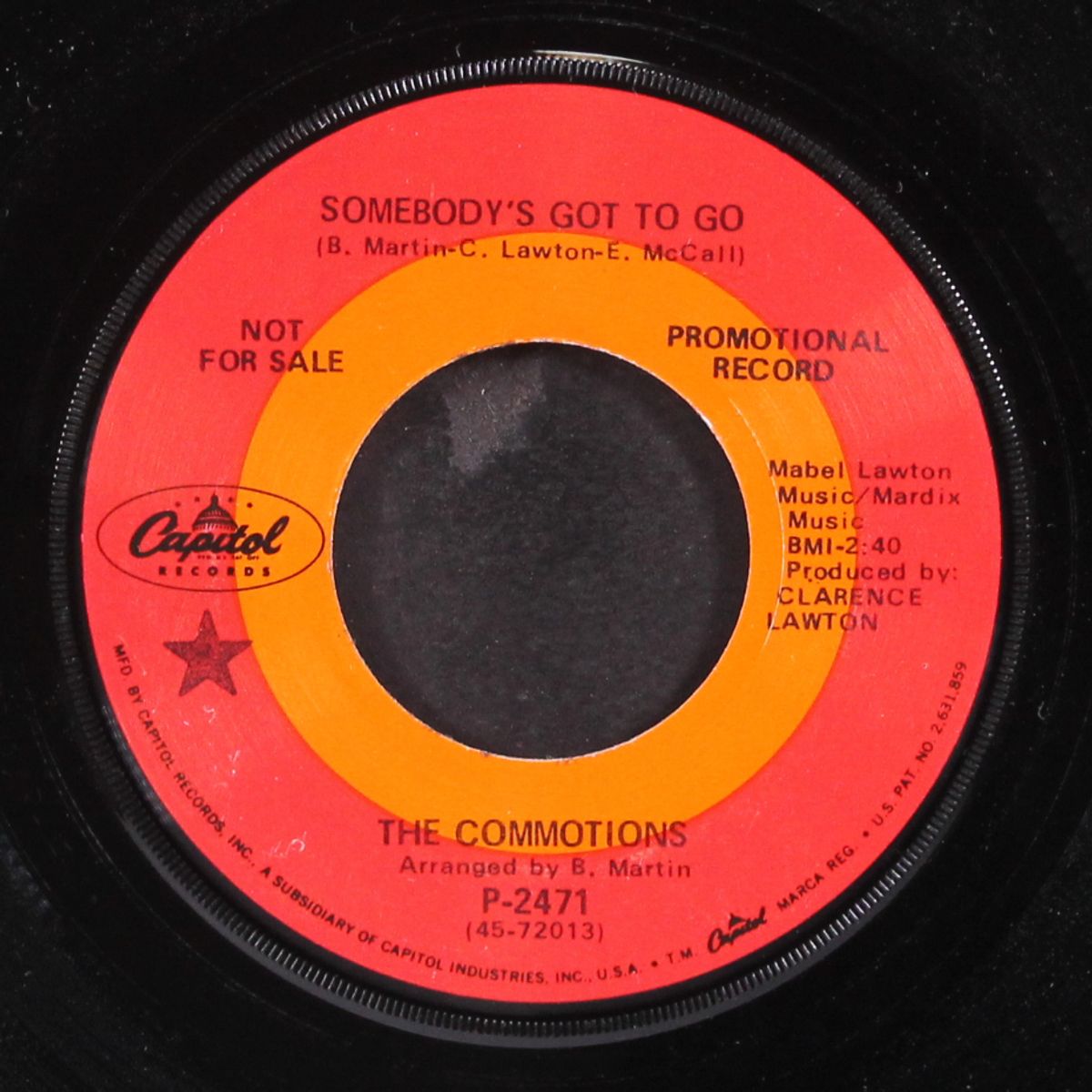 bad things happen to me / somebody's got to go by COMMOTIONS