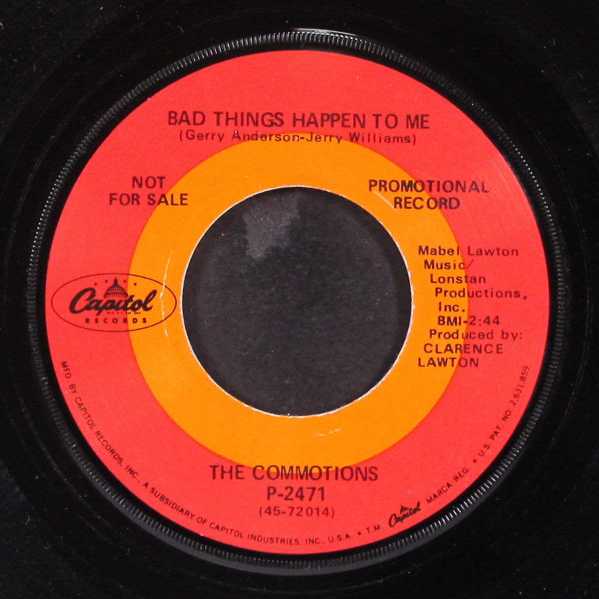 bad things happen to me / somebody's got to go by COMMOTIONS
