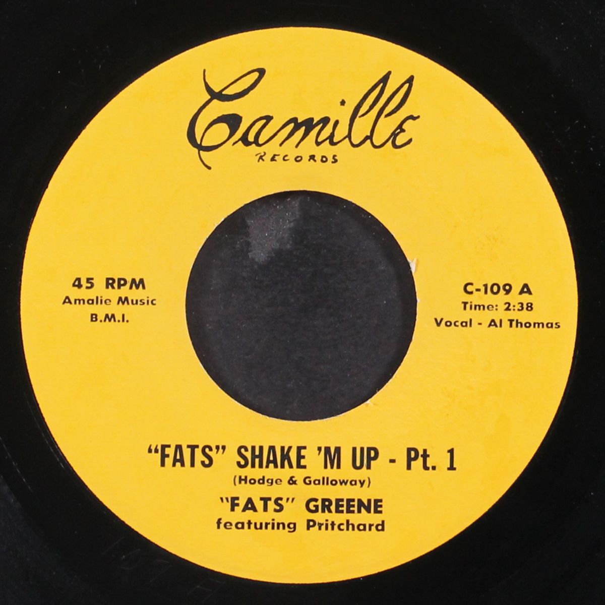 fats shake 'm up by 'FATS' GREENE