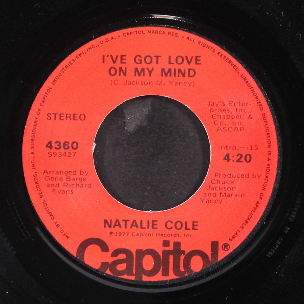 i've got love on my mind / unpredictable you by NATALIE COLE