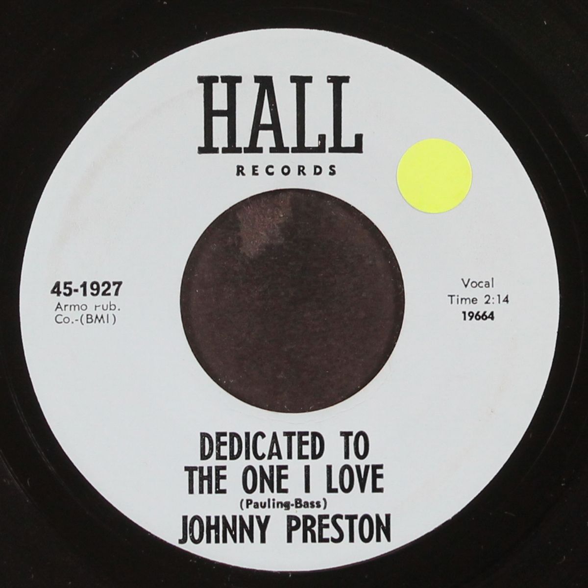 running bear '65 / dedicated to the one i love by JOHNNY PRESTON