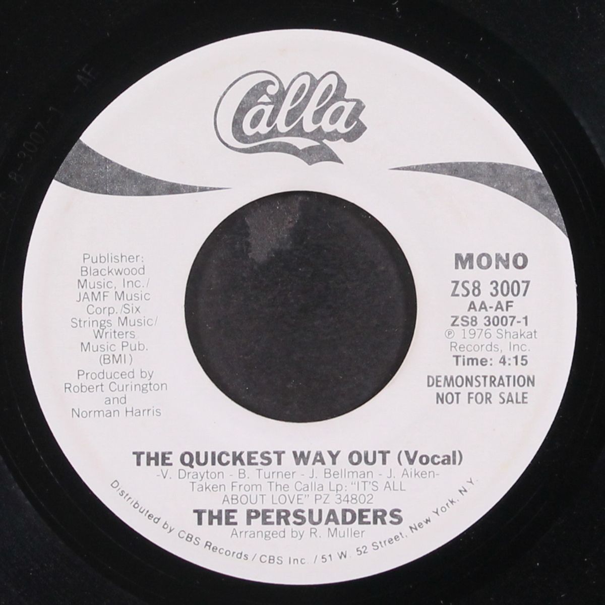 the quickest way out / mono by PERSUADERS