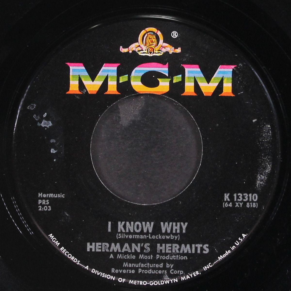 can't you hear my heartbeat / i know why by HERMAN'S HERMITS