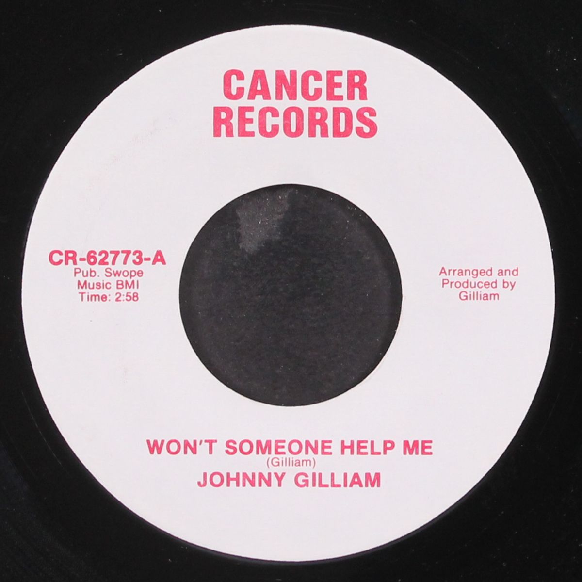 won't someone help me by JOHNNY GILLIAM