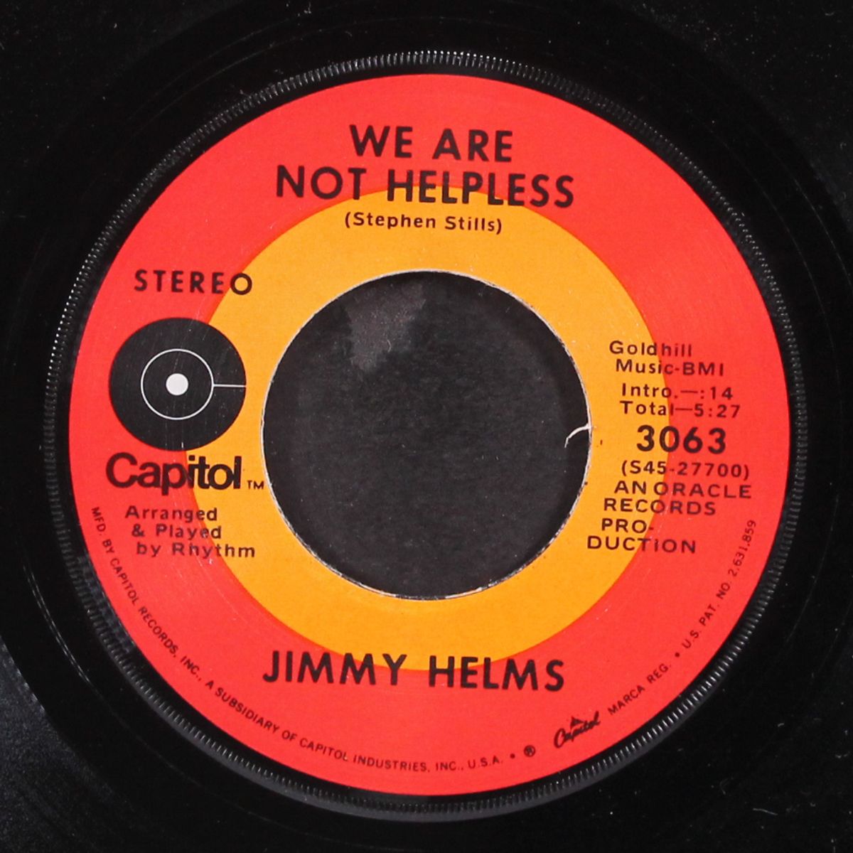 he gives us all his love / we are not helpless by JIMMY HELMS