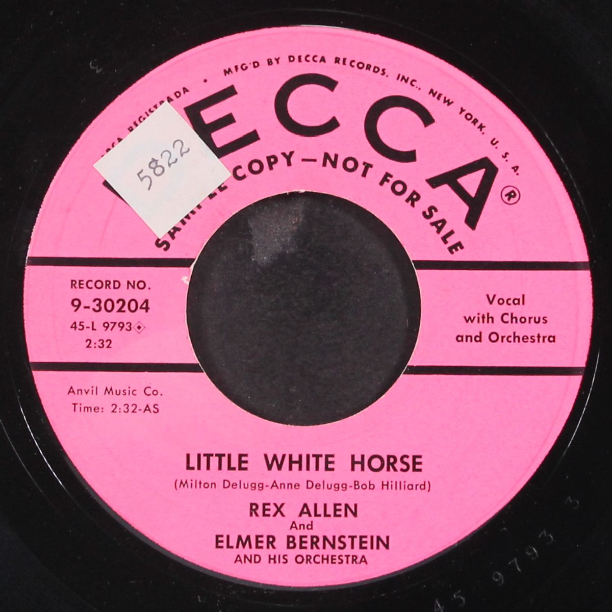 drango / little white horse by REX ALLEN