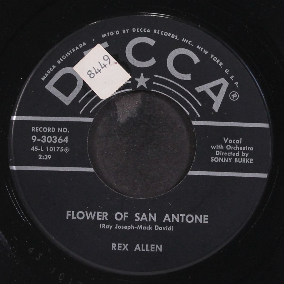 flower of san antone / money, marbles and chalk by REX ALLEN