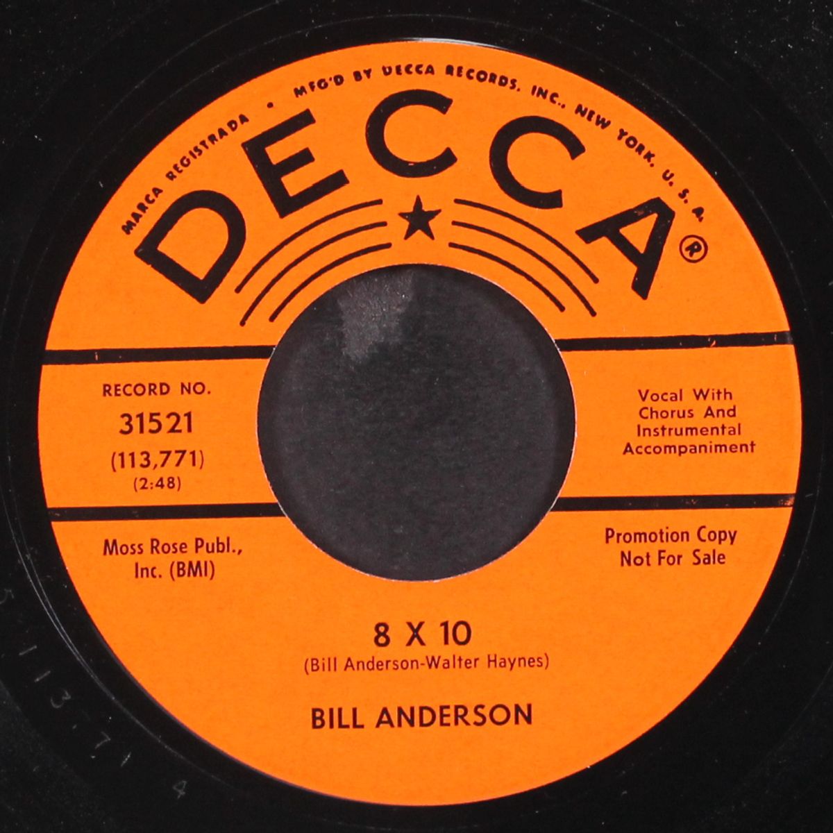 8 x 10 by BILL ANDERSON
