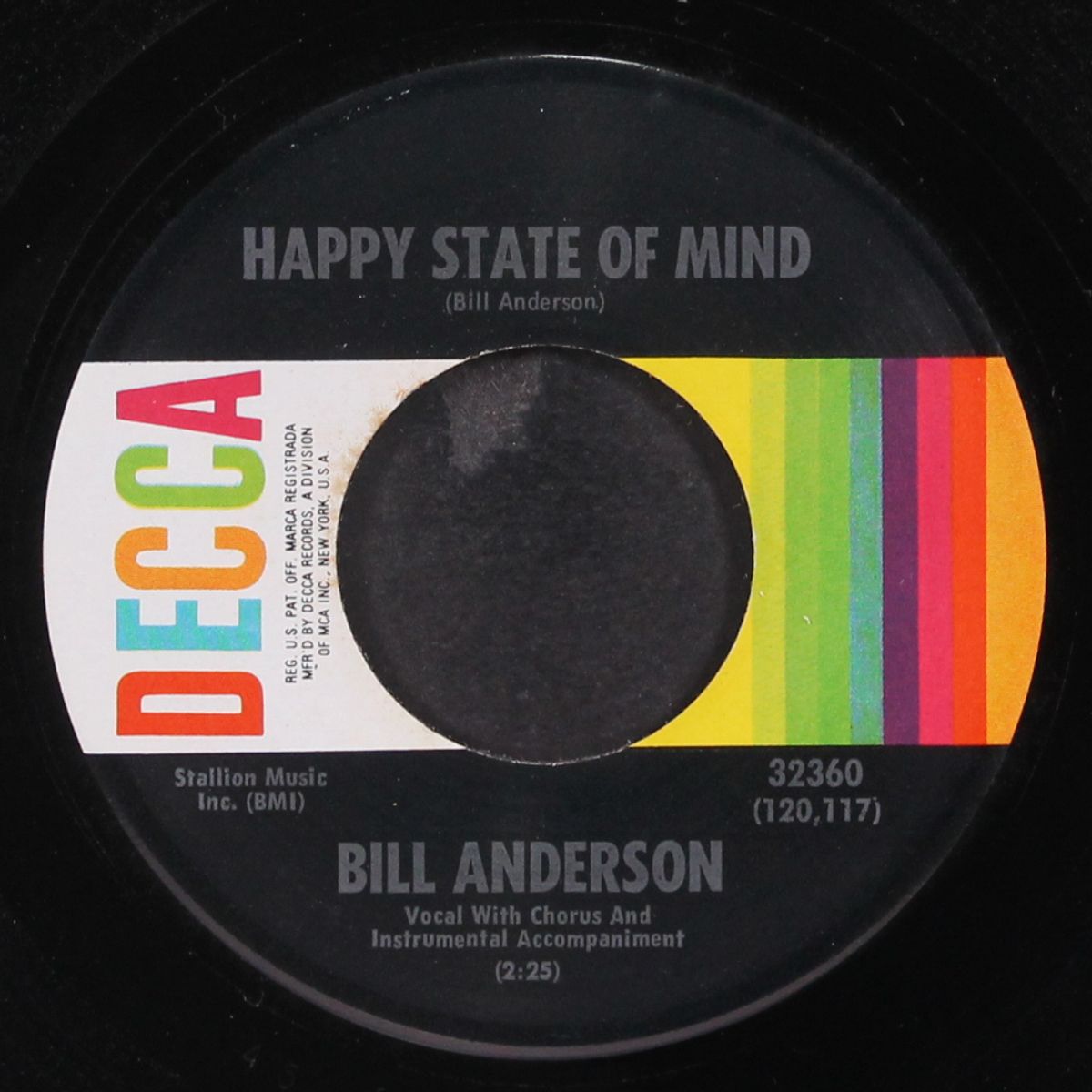 happy state of mind by BILL ANDERSON
