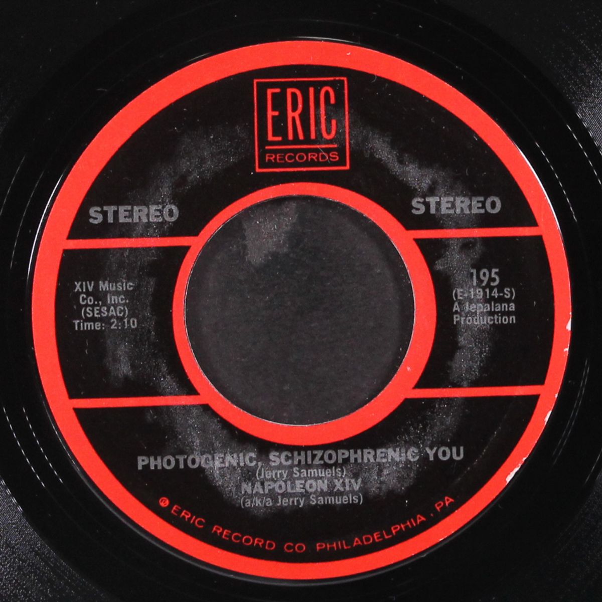 they're coming to take me away, ha-ha / photogenic, schizophrenic you by NAPOLEON XIV