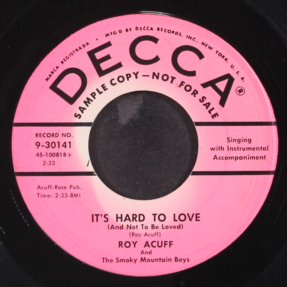 i like mountain music by ROY ACUFF