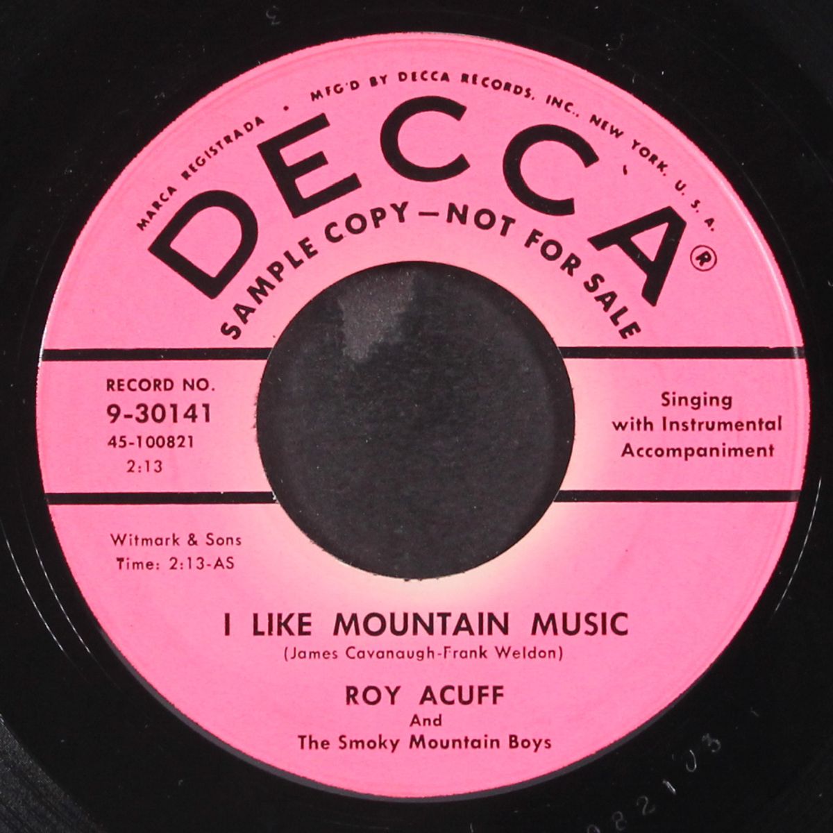 i like mountain music by ROY ACUFF
