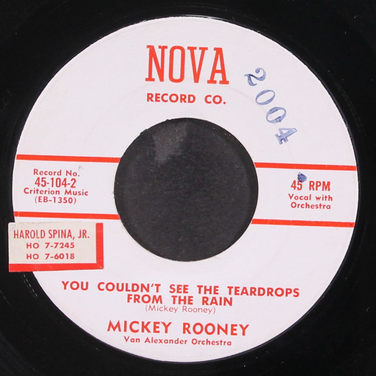 susie the snow girl / you couldn't see the teardrops from the rain by MICKEY ROONEY