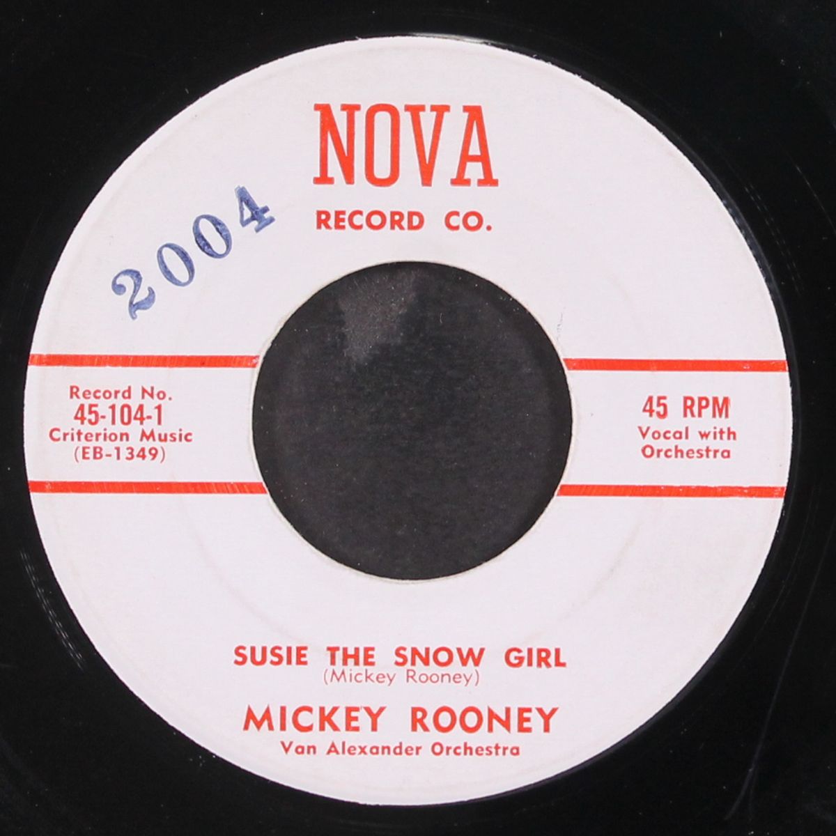 susie the snow girl / you couldn't see the teardrops from the rain by MICKEY ROONEY