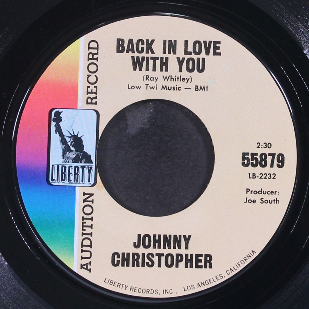 railroad tracks / back in love with you by JOHNNY CHRISTOPHER