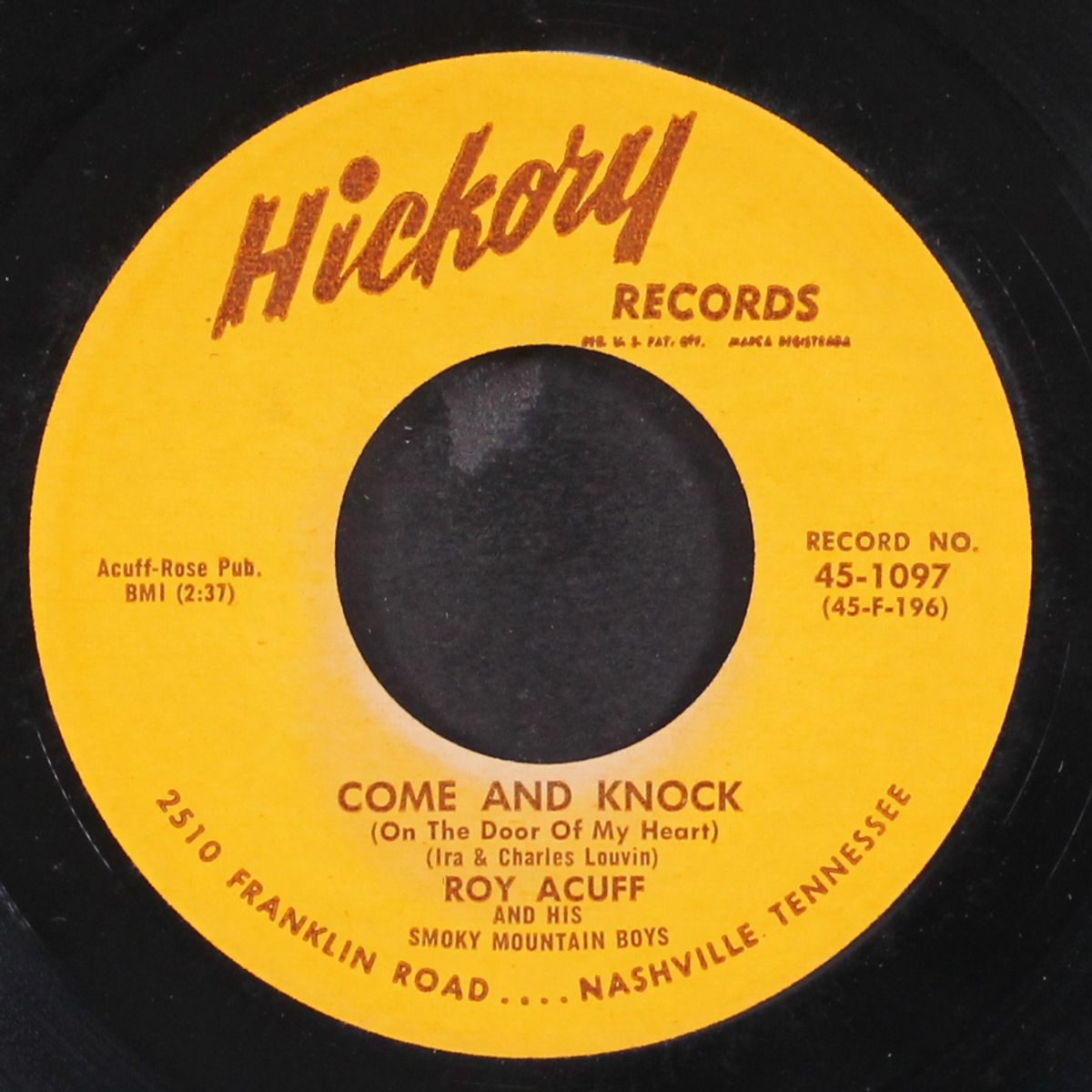 come & knock by ROY ACUFF
