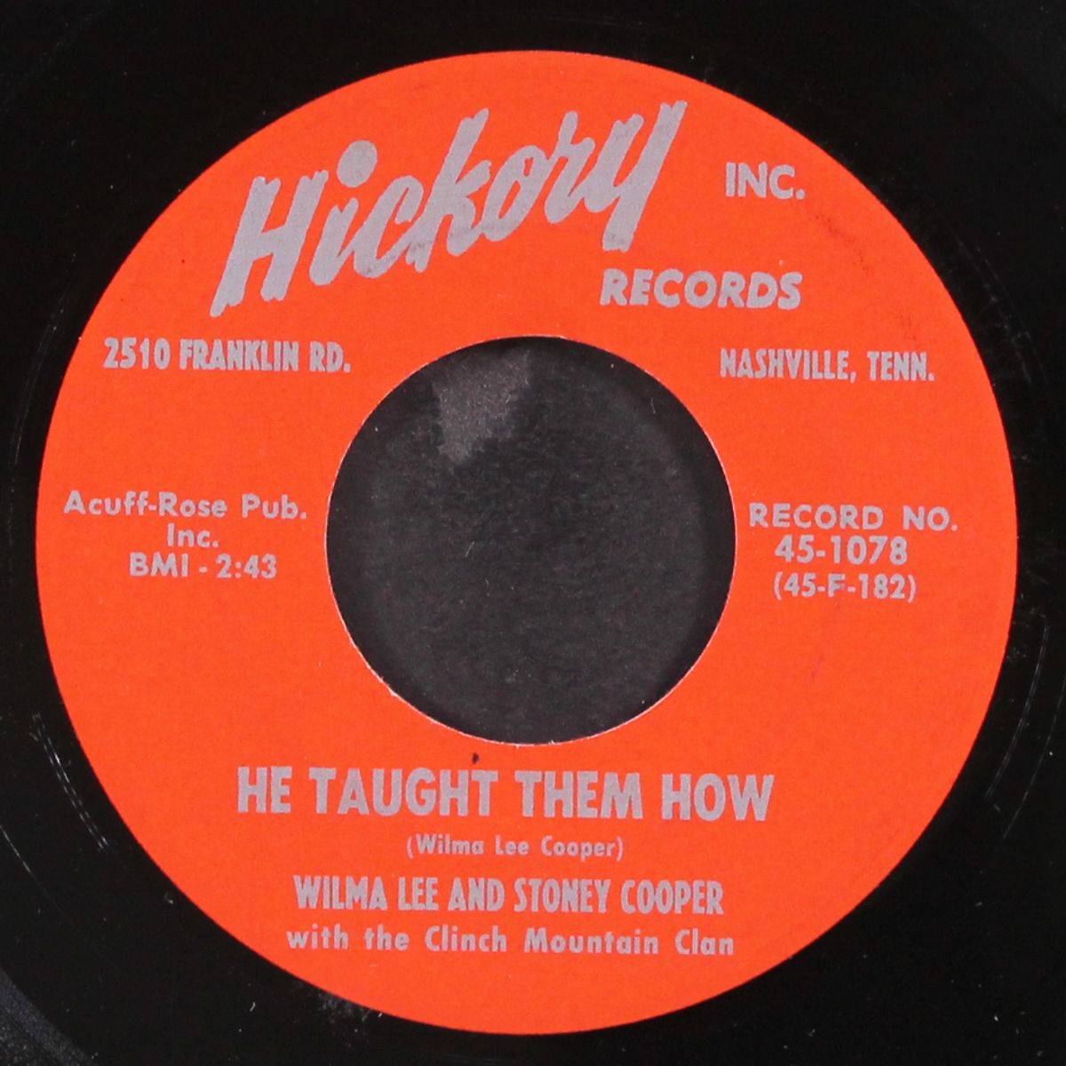 walking my lord up calvary hill / he taught them how by WILMA LEE & STONEY COOPER