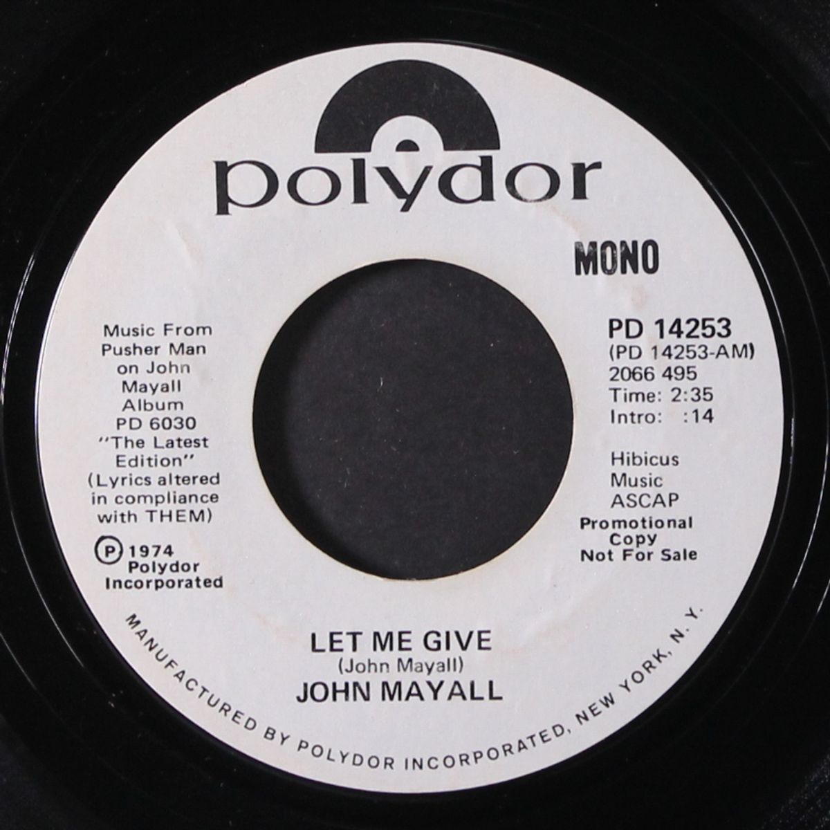 let me give by JOHN MAYALL