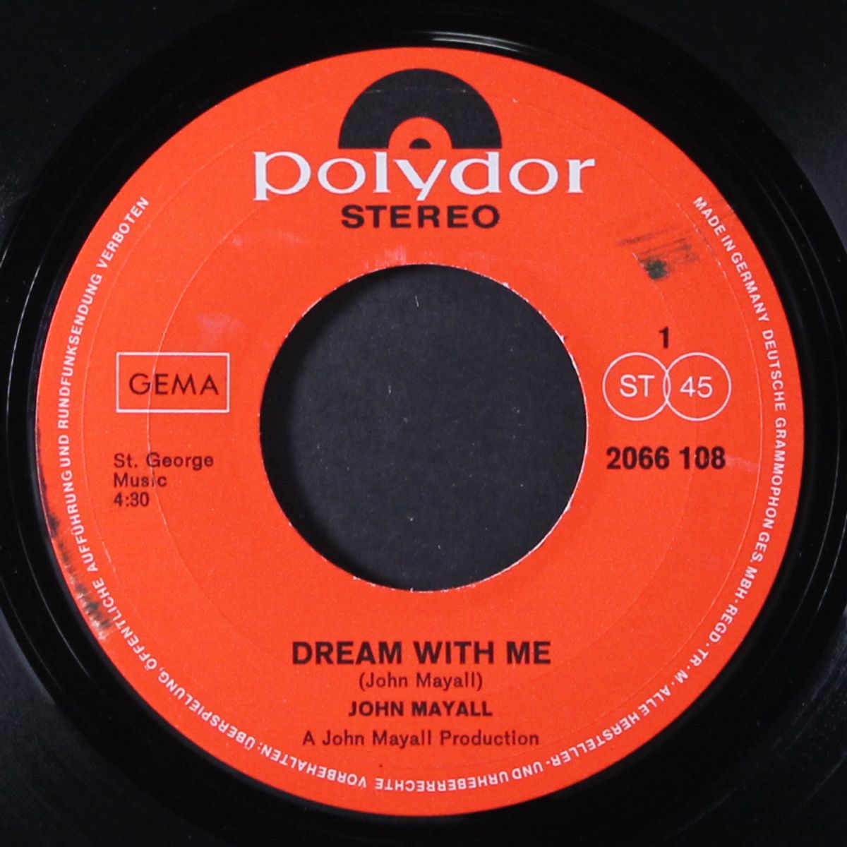 dream with me / mr. censor man by JOHN MAYALL