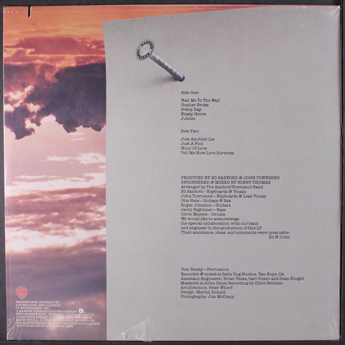 nail me to the wall by SANFORD/TOWNSEND BAND