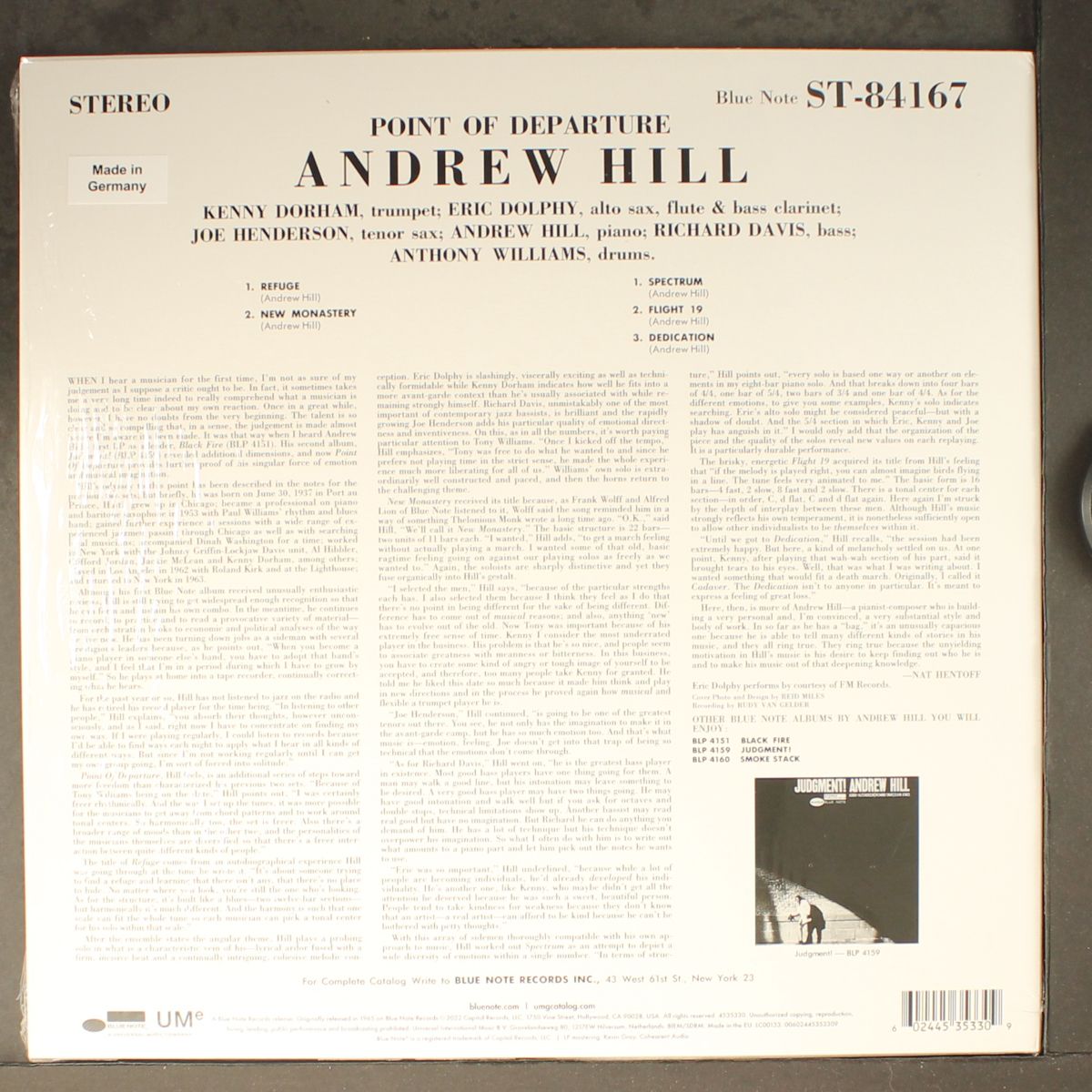 point of departure by ANDREW HILL